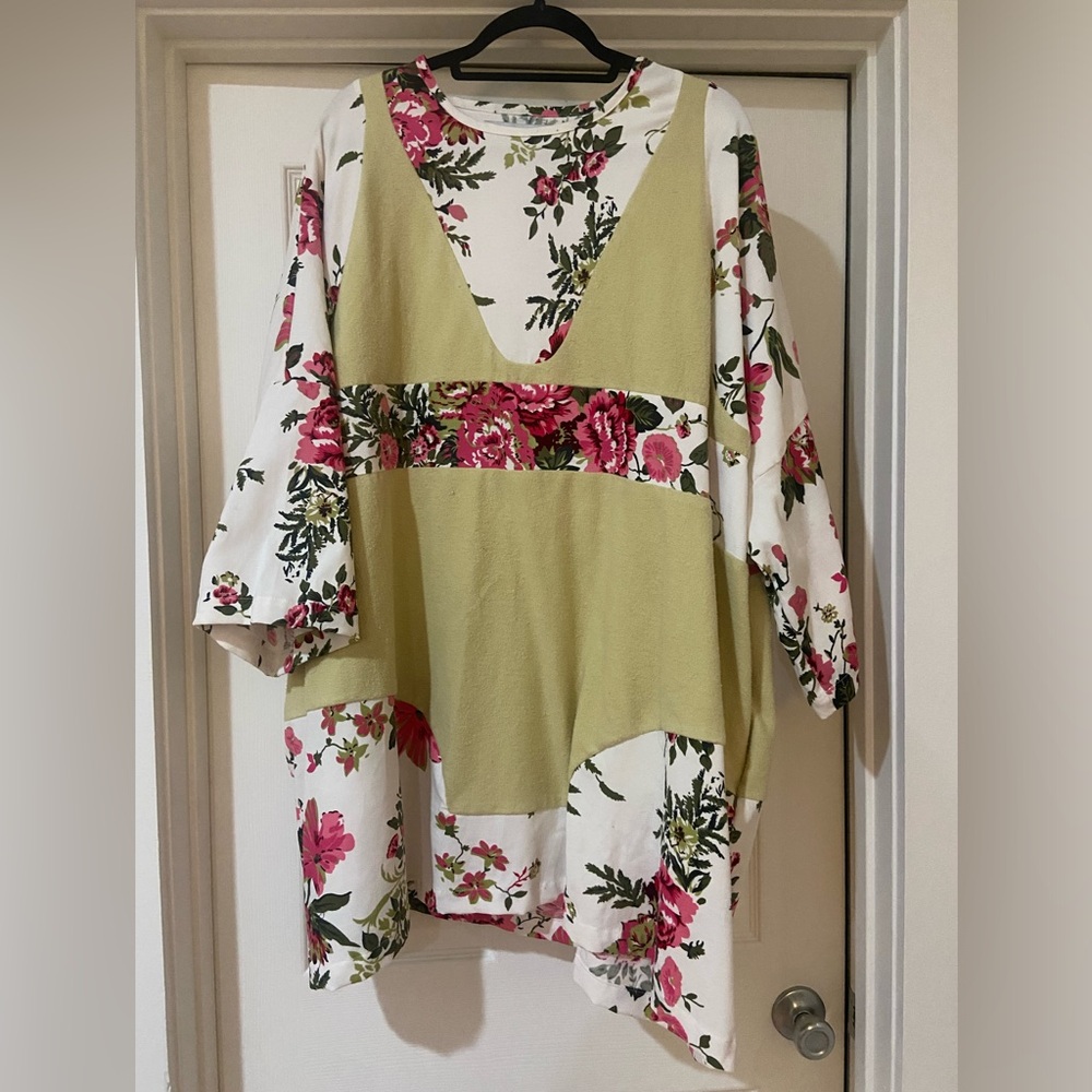 Oversized floral faux bikini dress by 323